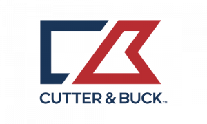 Cutter and Buck logo with C and B letters in blue and red