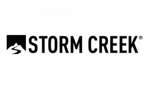 storm creek logo with a mountain trail next to it